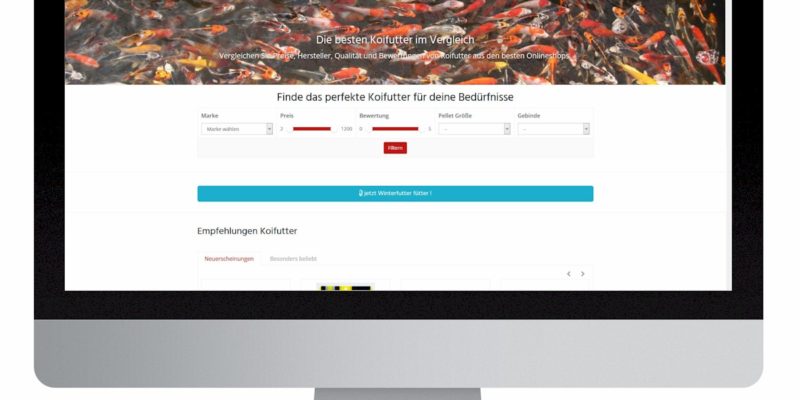WordPress Entwicklung Koifutter.info